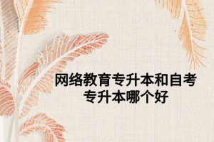 网络教育专升本和自考专升本哪个好 网络教育专升本和自考专升本哪个好