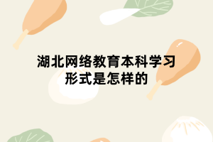 湖北网络教育本科学习形式是怎样的