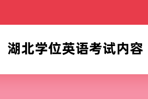 湖北学位英语考试内容